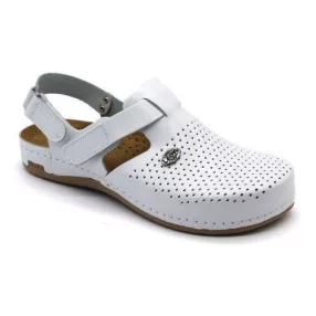 LEON BŐR NŐI SZANDÁL 951 MODEL FEHÉR 39