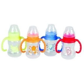  Baby bruin cumisüveg fogóval BPA mentes 125 ml szilikon etető cumival
