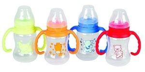 Baby bruin cumisüveg fogóval BPA mentes 125 ml szilikon etető cumival