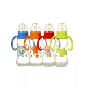   Baby bruin cumisüveg fogóval BPA mentes 240 ml szilikon etető cumival