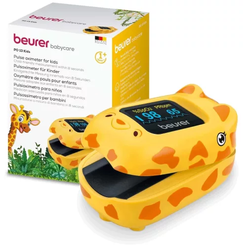 PO 13 KIDS BEURER GYERMEK PULZOXIMÉTER (OXIGÉNTELÍTETTSÉG MÉRÉSRE)