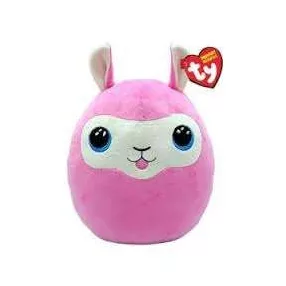   TY SQUISHY BEANIES PÁRNA ALAKÚ PLÜSS LANA 30 CM RÓZSASZÍN LÁMA