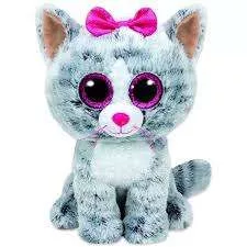 TY BOOS PLÜSS FIGURA 24 CM KIKI SZÜRKE MACSKA