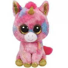 TY BOOS PLÜSS FIGURA 15 CM FANTASIA SOKSZÍNŰ UNIKORNIS