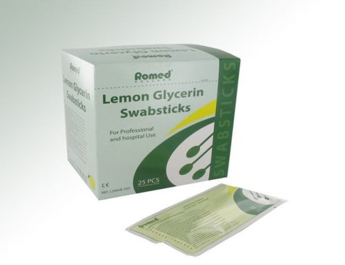 Citromos szájápoló vattapálca steril