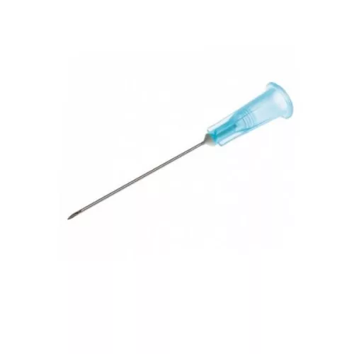23g 1 1/4 egyszerhasználatos tű (0,6 x 30 mm) (chirana injecta) kék