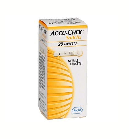Ujjszúró accu-chek softclix lándzsa (25 db/doboz)