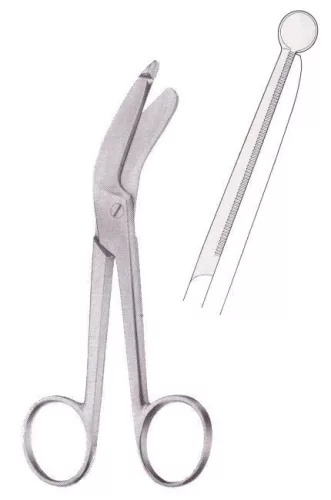 Kötszer olló 18 cm (acél)