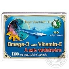 Dr.chen Omega-3+vitamin-E lágyzselatin kapszula 60 db 1300 mg (szív védelmére)