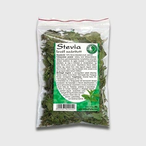 Stevia levél szárított 20 gr. édesítőszer