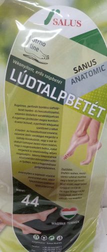 Salus lúdtalpbetét 37-es teljes hosszúságú (lyukacsos) sanus anatomic