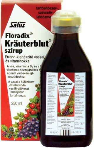 Salus krauterblut szirup vashiányra 250 ml