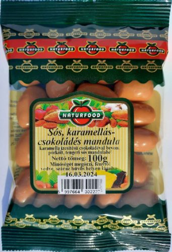 NATURFOOD SÓS KARAMELLÁS CSOKOLÁDÉS MANDULA 100 GR