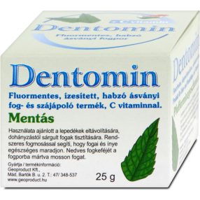 Dentomin fogpor mentolos 25g
