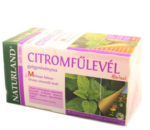 Naturland citromfűlevél filtertea 25x1gr