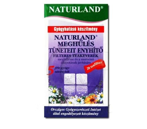 Naturland meghűlés tüneteit enyhítő tea 20x1,8