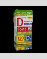 NATURLAND D-VITAMIN FORTE TABLETTA 120 DB 4000 NE