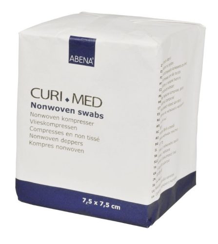 Curi-med nem szőtt sebfedő nem steril 7,5 x 7,5 cm (abena) 100 db/doboz