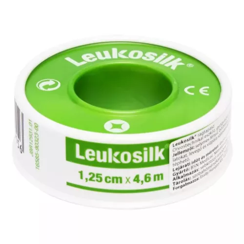 Leukosilk ragtapasz érzékeny bőrre 4,6m x 1,25 cm