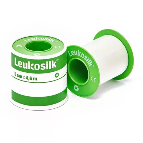 Leukosilk ragtapasz érzékeny bőrre 4,6m x 5 cm