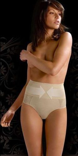 Alakformáló női alsó L/XL fehér szilikon magas derék (slip bodyeffekt oro)