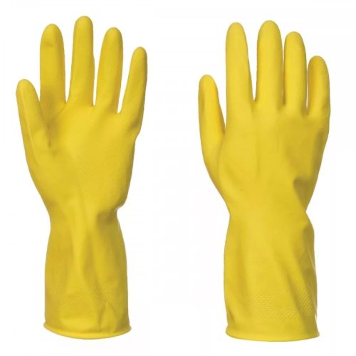 Háztartási latex gumikesztyű - sárga XL (1db)
