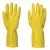 Háztartási latex gumikesztyű - sárga XL (1db)